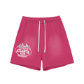 Ain’t Taking Losses “Property of Atlanta University” Vintage Wash Shorts – Rose Red 🖤