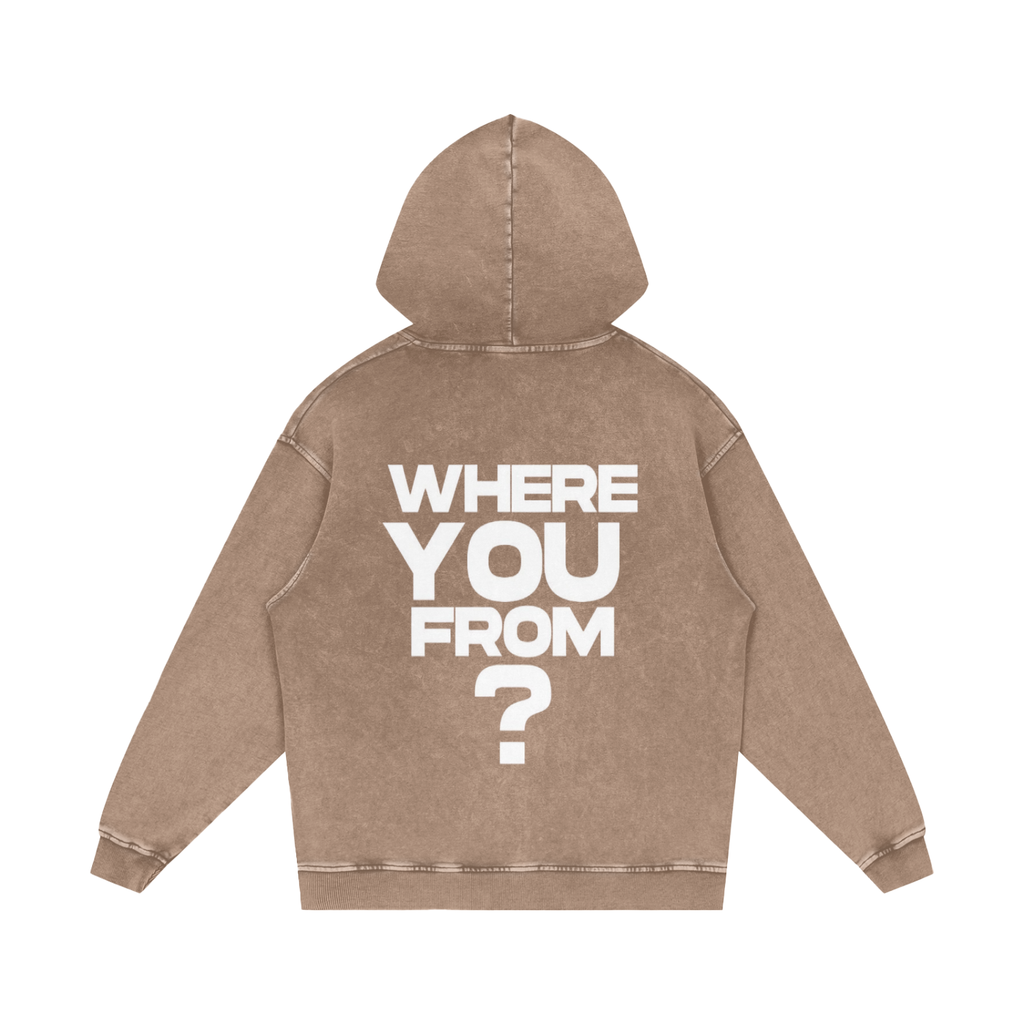 Ain't Taking Losses "City Seal" Heavyweight Snow Wash Hoodie