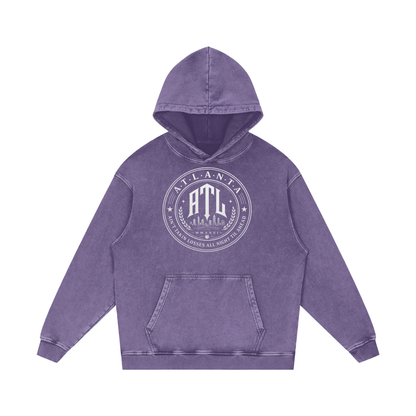 Ain't Taking Losses "City Seal" Heavyweight Snow Wash Hoodie